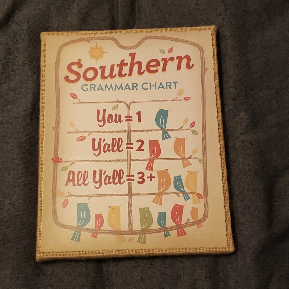 HOBBY LOBBY Southern Grammar Chart Wall Decor, 11 x 17 inches